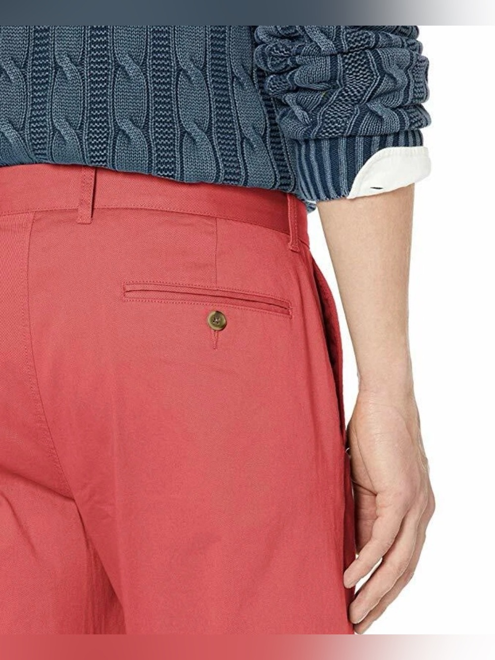NWT J Crew Mercantile Flex Dusty Red Straight Fit Chino Stretch Pant Size 44x32”